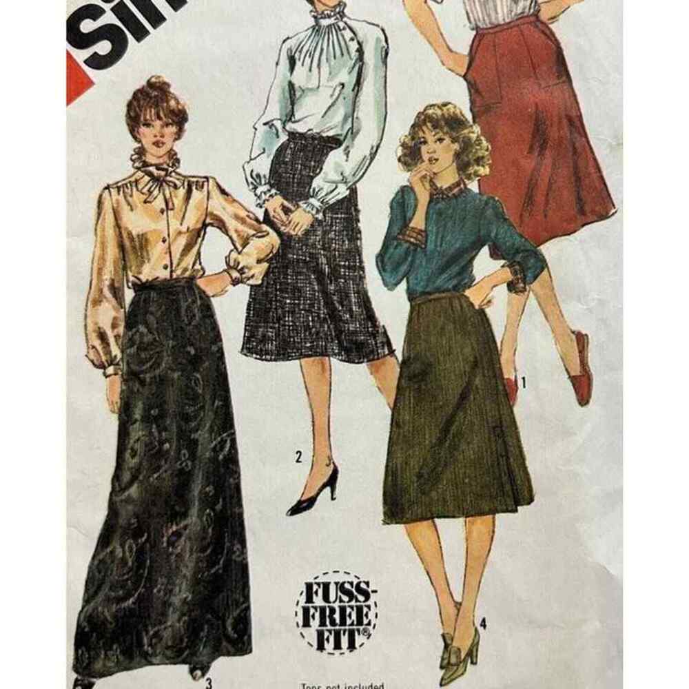 Simplicity 5748 Skirt Pattern 18 Miss Uncut Maxi Retro Timeless Witchy Whimsical